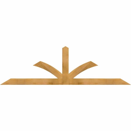 Ekena Millwork Richland Rough Sawn Timber Gable Bracket, Western Red Cedar, 84"W x 24"H x 2"D x 4"F, 7/12 Pitch GBW084X24X0204RIC00RWR